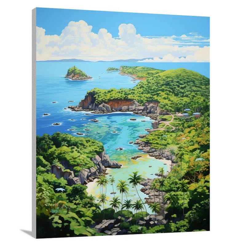 Tropical Serenity: US Virgin Islands - Canvas Print