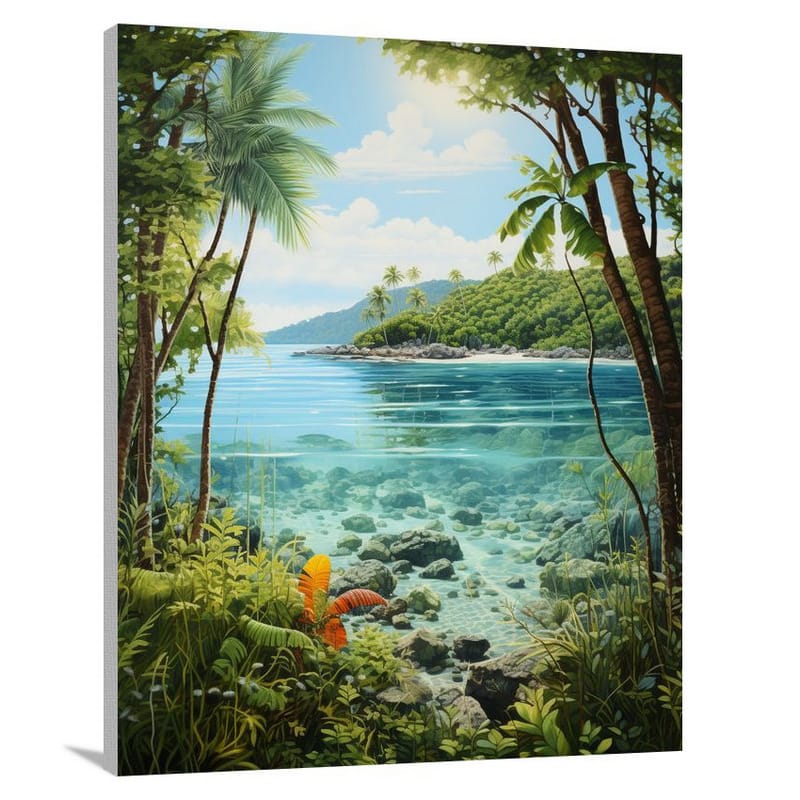 Tropical Serenity: US Virgin Islands - Contemporary Art - Canvas Print