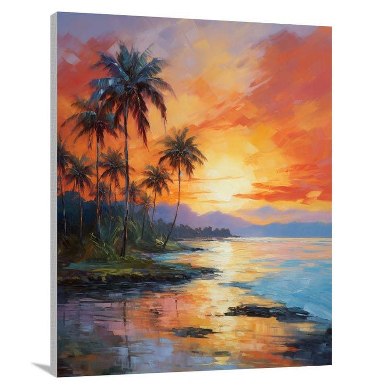 Tropical Sunset - Canvas Print