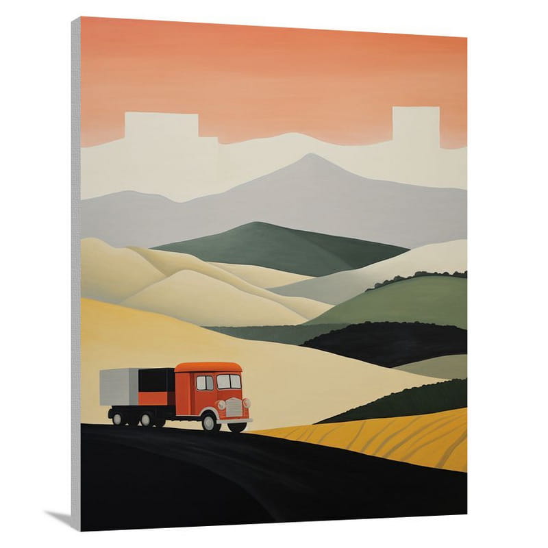 Truck's Journey - Canvas Print