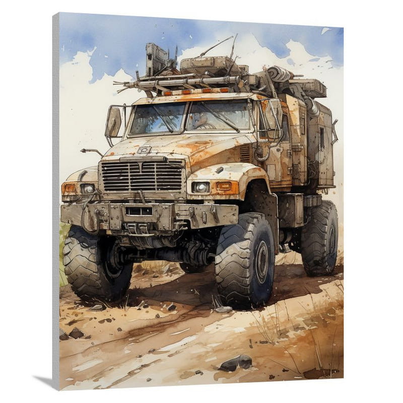 Truck's Resilience - Canvas Print