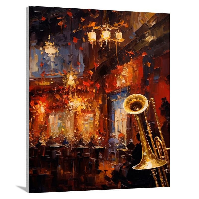 Trumpet's Melody - Impressionist - Canvas Print
