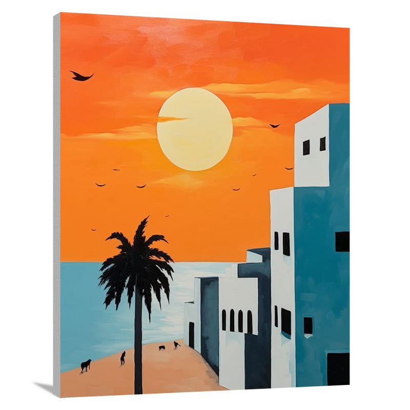 Tunisian Sunset - Canvas Print
