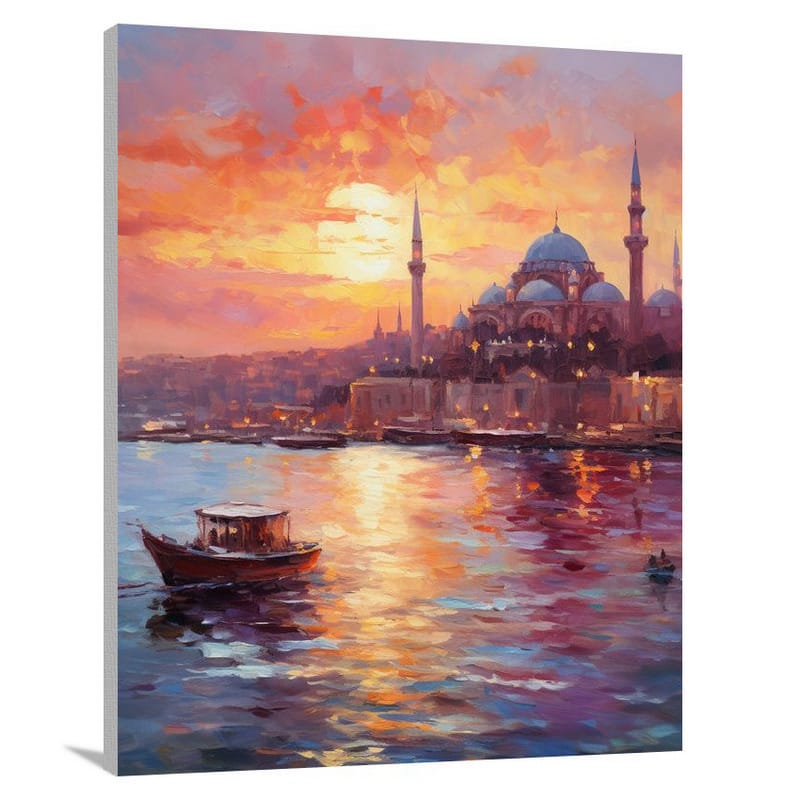 Turkey's Sunset Embrace - Impressionist - Canvas Print