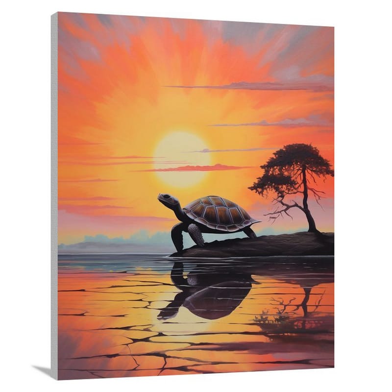 Turtle - Minimalist - Canvas Print