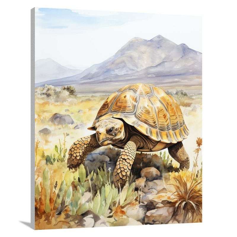 Turtle's Journey - Watercolor - Canvas Print