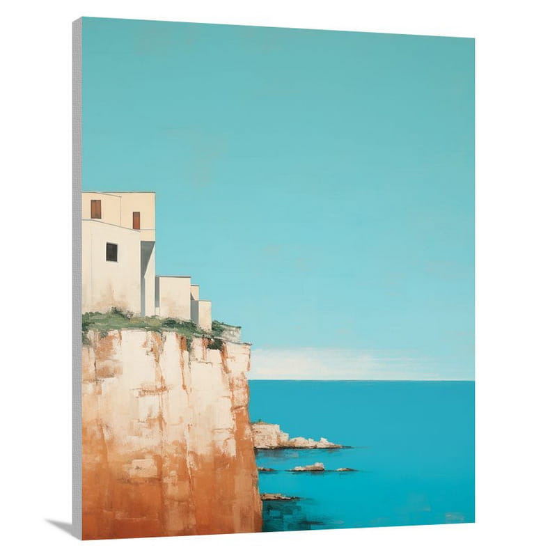 Tuscan Cliff - Canvas Print