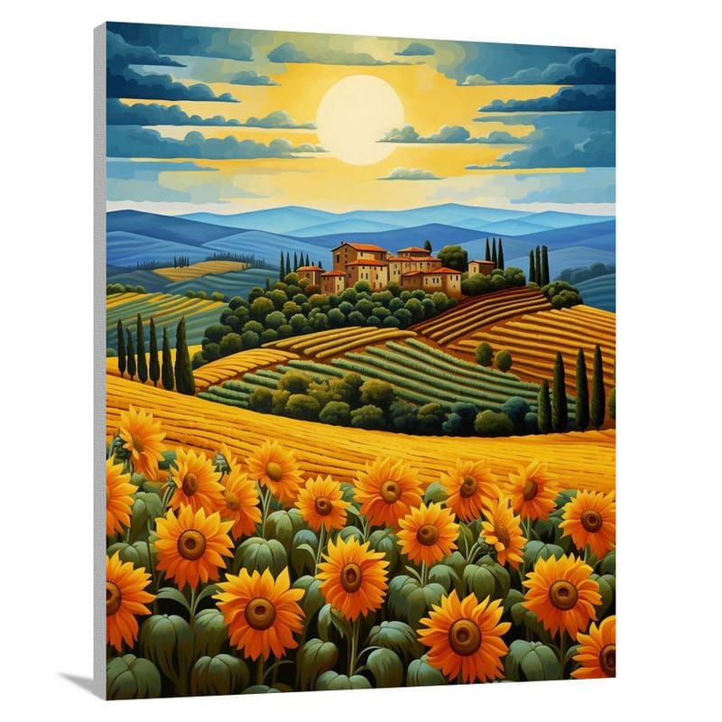 Tuscan Sunflowers - Canvas Print