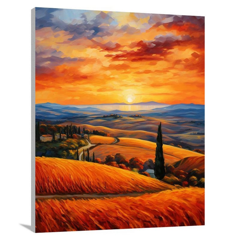 Tuscan Sunset - Canvas Print