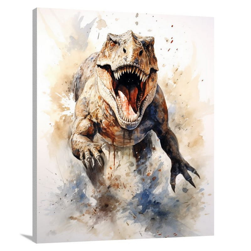 Tyrannosaurus Rex: Ancient Clash - Canvas Print