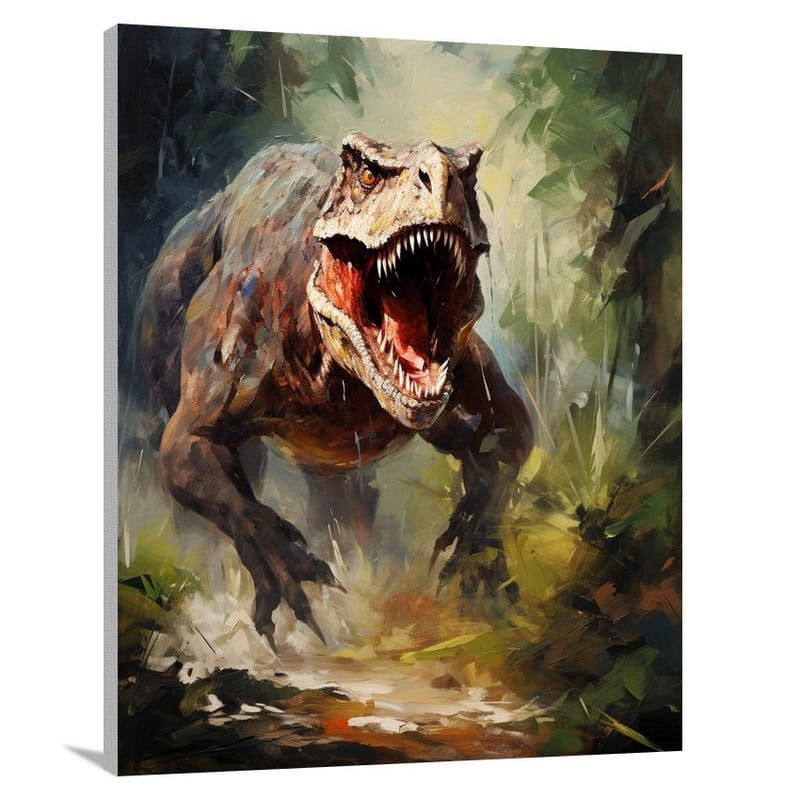 Tyrannosaurus Rex: Ancient Majesty - Impressionist - Canvas Print