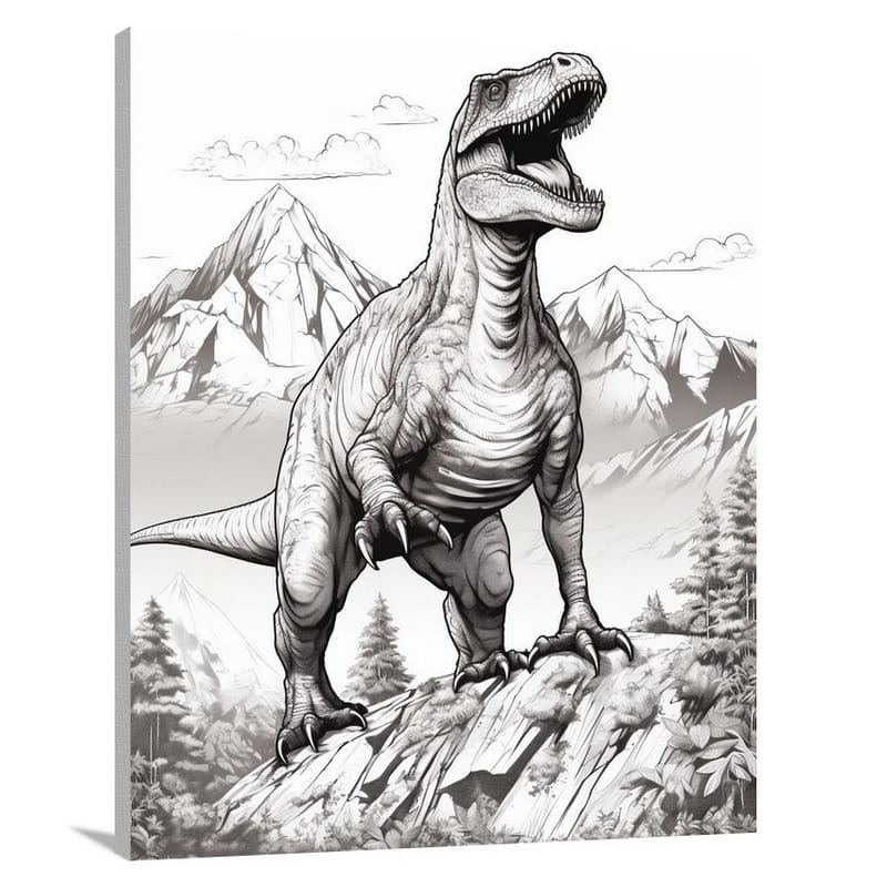 Tyrannosaurus Rex Ascendancy - Canvas Print