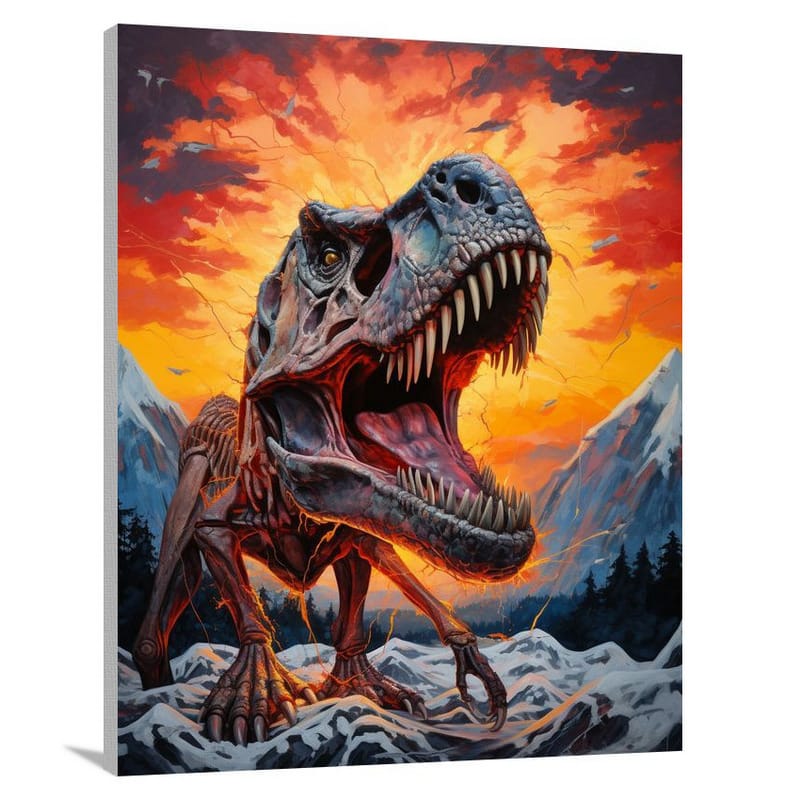 Tyrannosaurus Rex: Eternal Twilight - Canvas Print