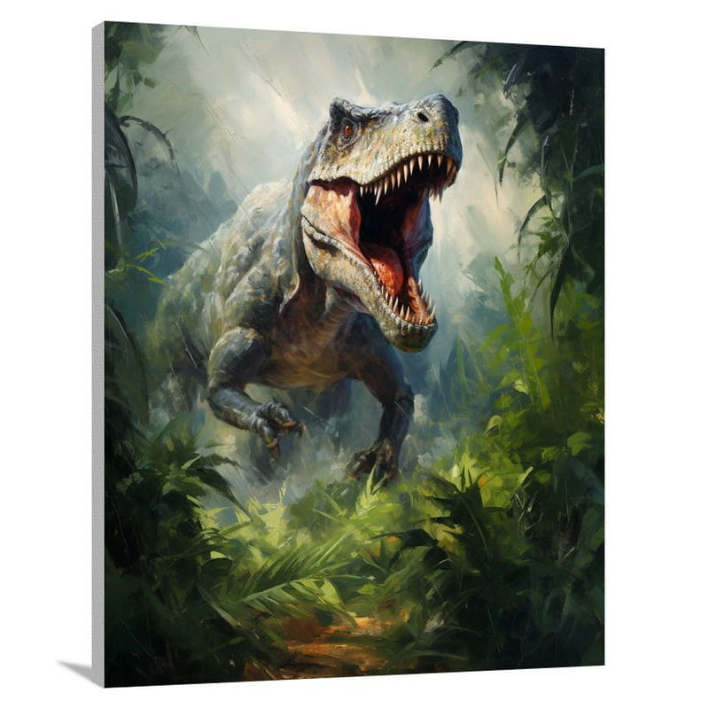 Tyrannosaurus Rex: Jungle Shadows - Canvas Print