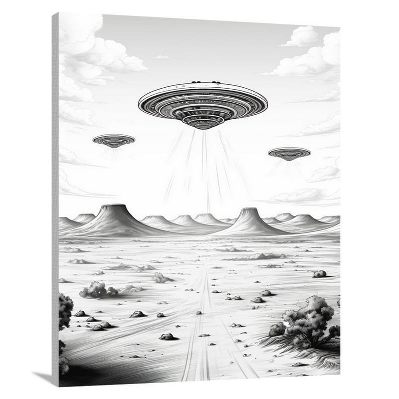 UFO Mirage - Canvas Print