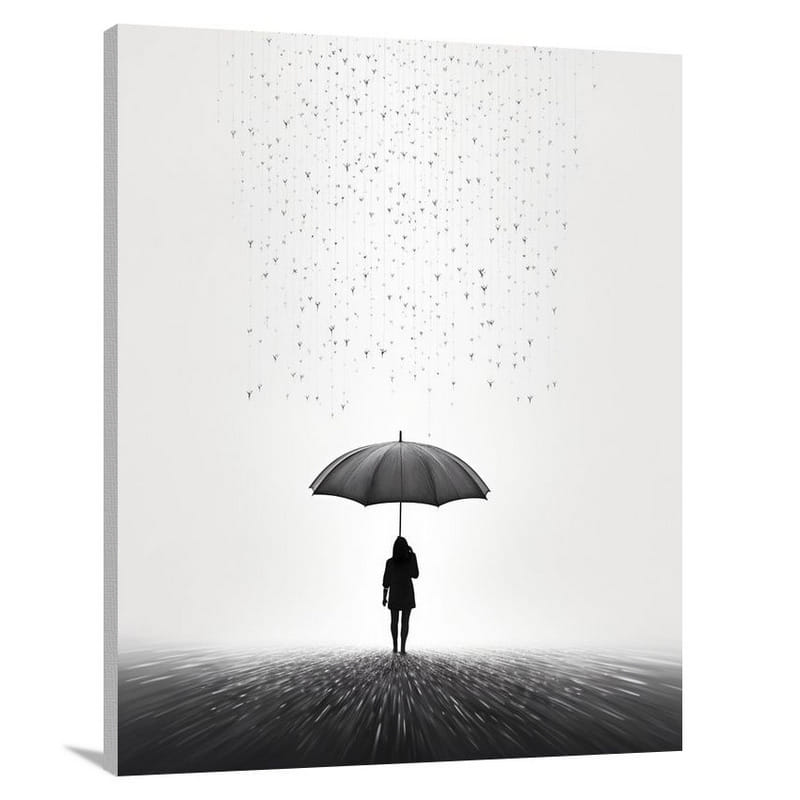 Umbrella's Elegance - Canvas Print