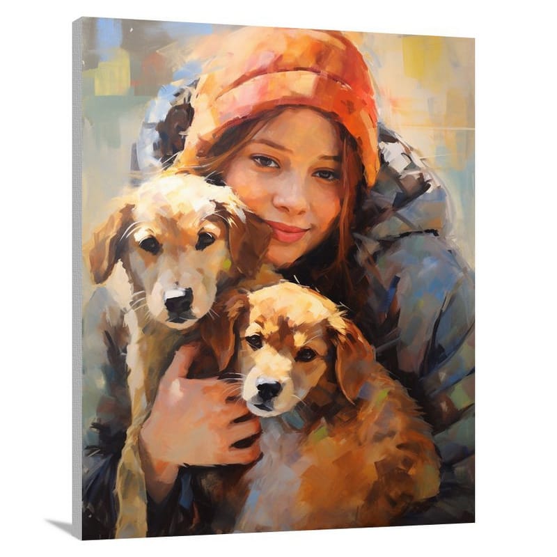 Unconditional Love: Pet Adoption - Canvas Print
