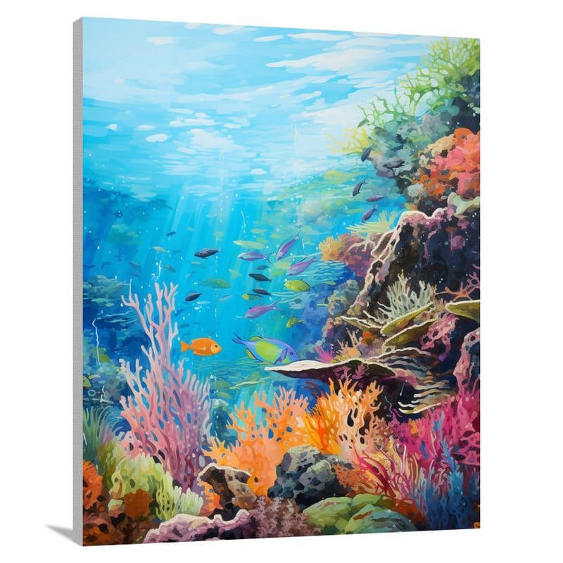 Underwater Symphony: British Virgin Islands - Canvas Print