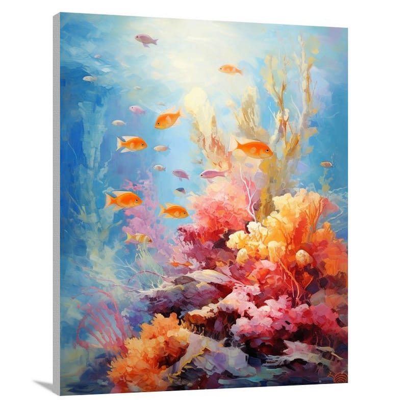 Underwater Symphony - Impressionist - Canvas Print