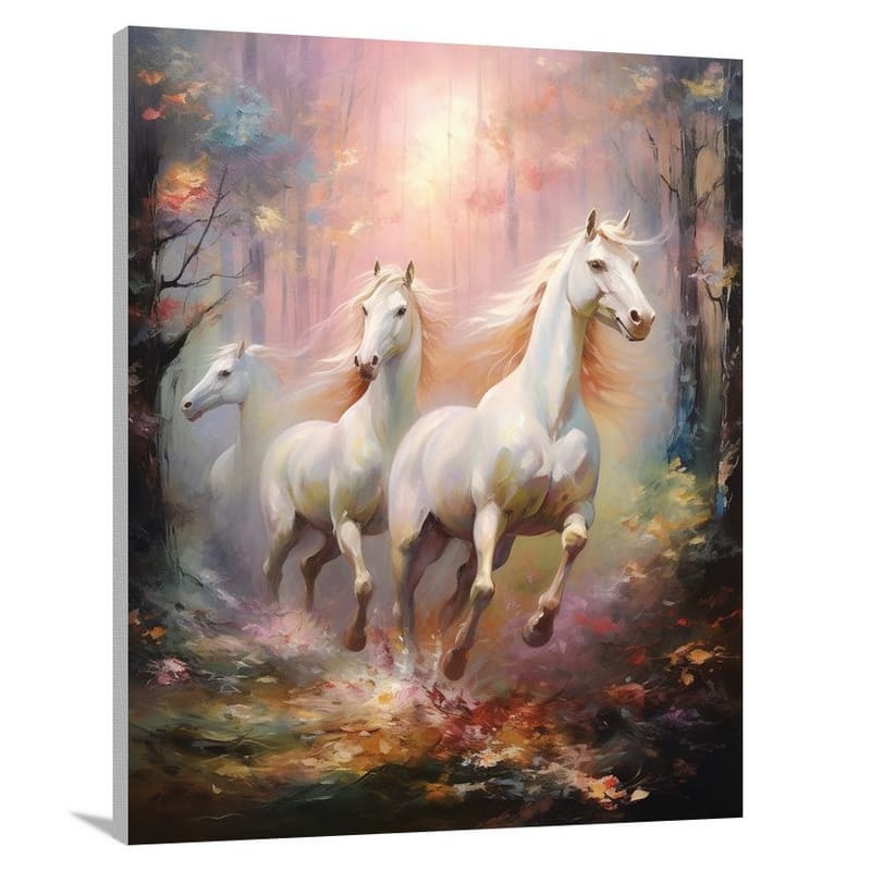 Unicorn's Enchanted Run - Canvas Print