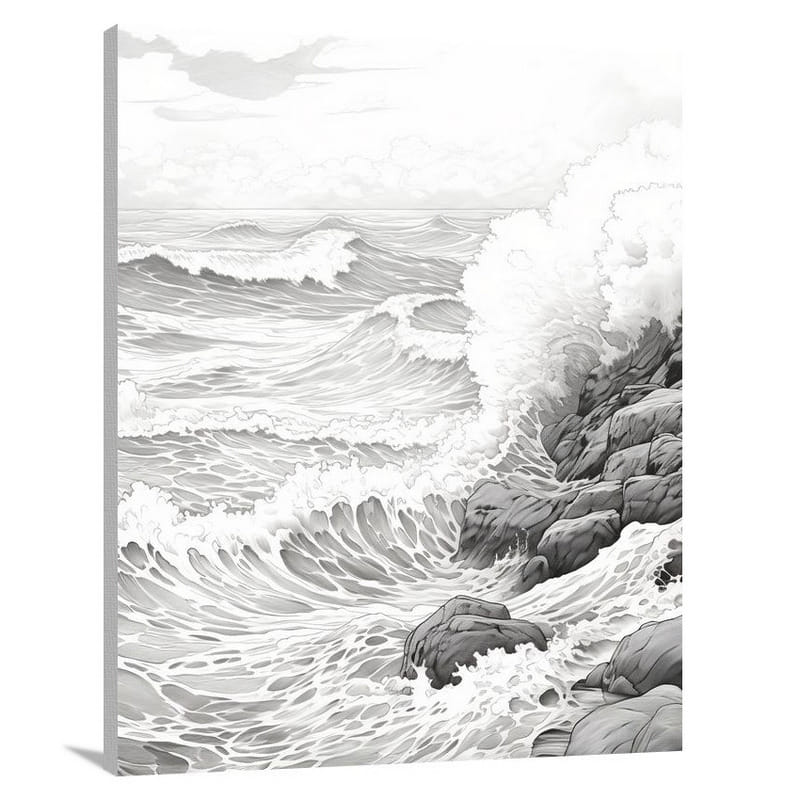United Kingdom's Coastal Symphony - Canvas Print