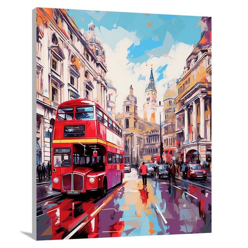 United Kingdom's Vibrant Streets - Canvas Print