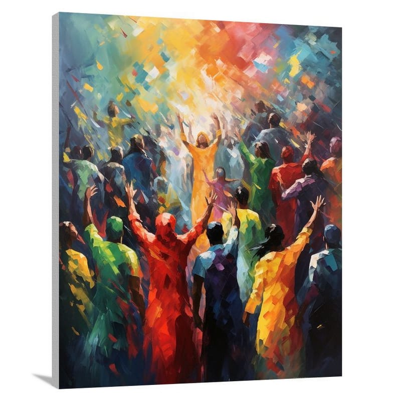 Unity in Diversity: Human Rights - Impressionist - Canvas Print