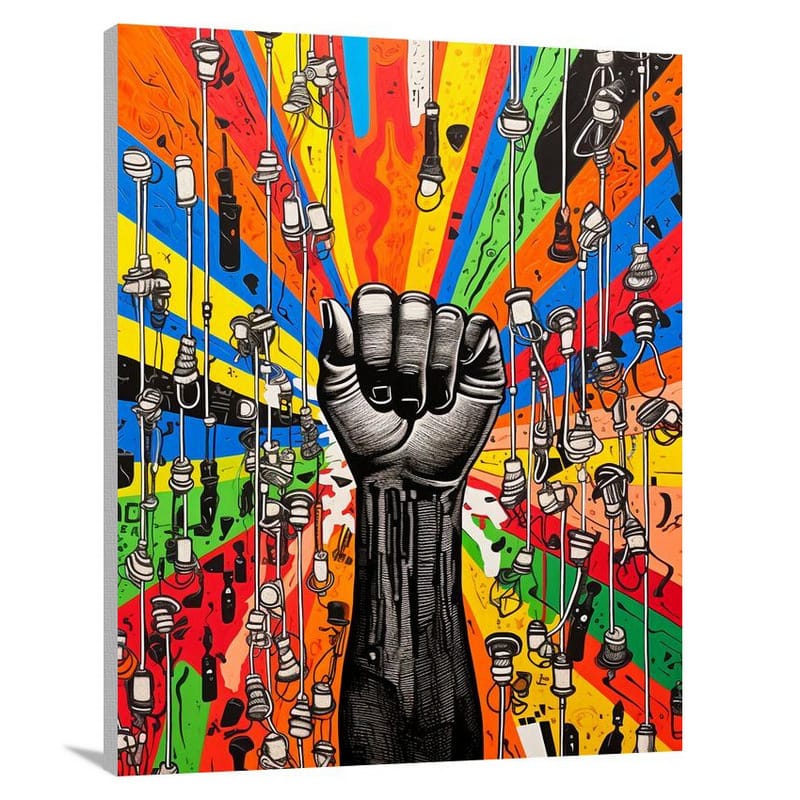 Unity's Embrace: Black Lives Matter - Canvas Print