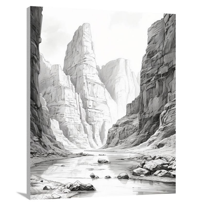Untamed Majesty: National Park's River - Canvas Print