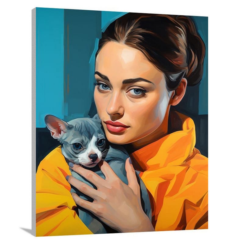 Unwavering Love: Pet Adoption - Pop Art - Canvas Print