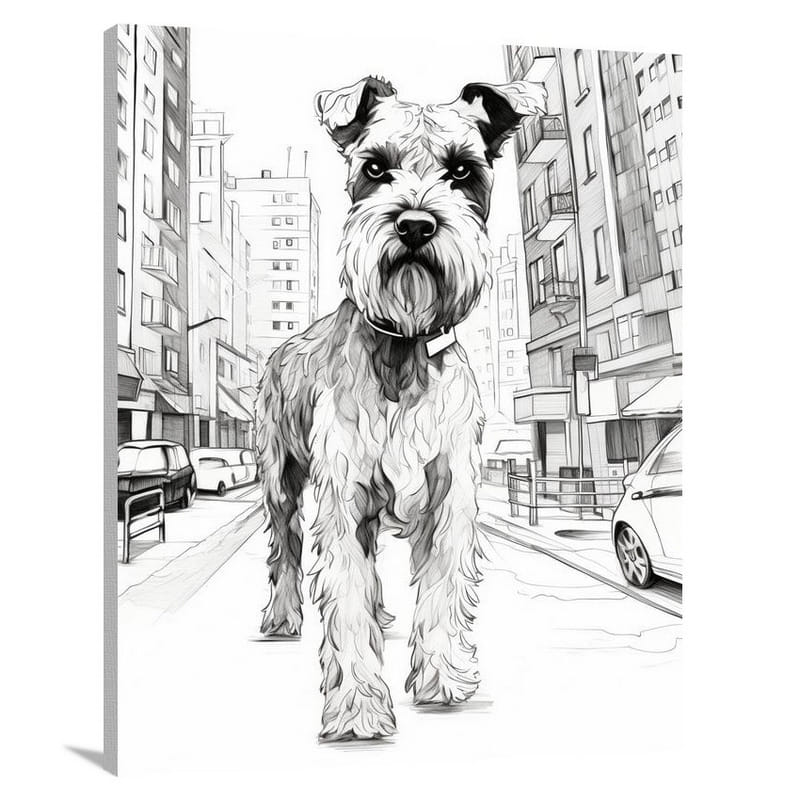 Urban Schnauzer - Canvas Print