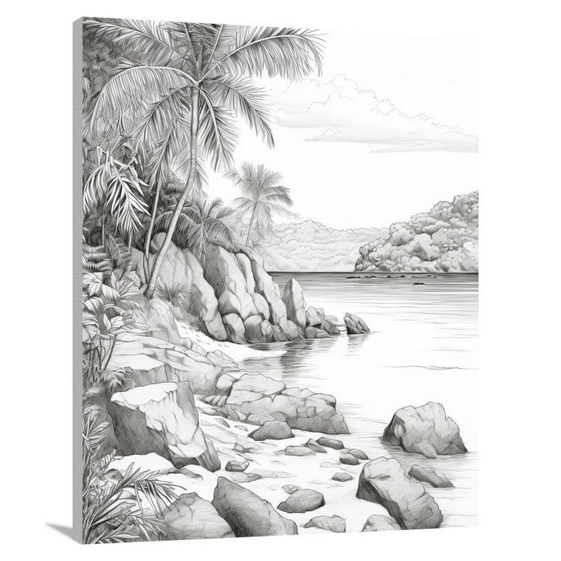 US Virgin Islands: Serene Shores - Canvas Print