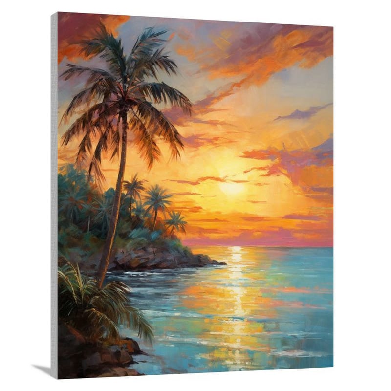 US Virgin Islands Sunset - Canvas Print