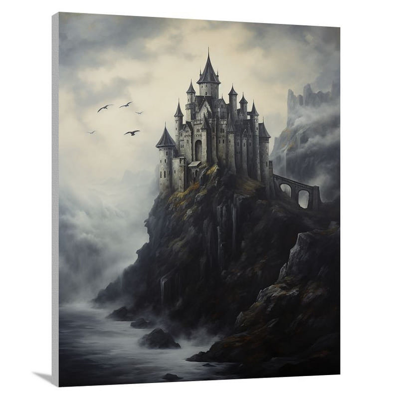 Vampire's Enigmatic Castle - Canvas Print