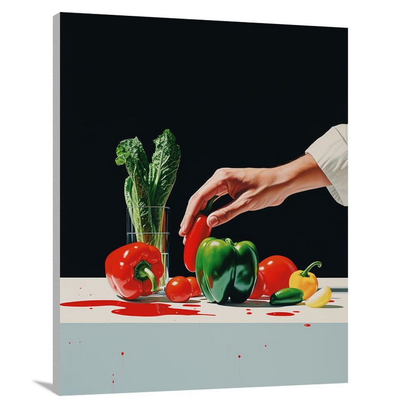 Vegetable Symphony - Minimalist - Canvas Print