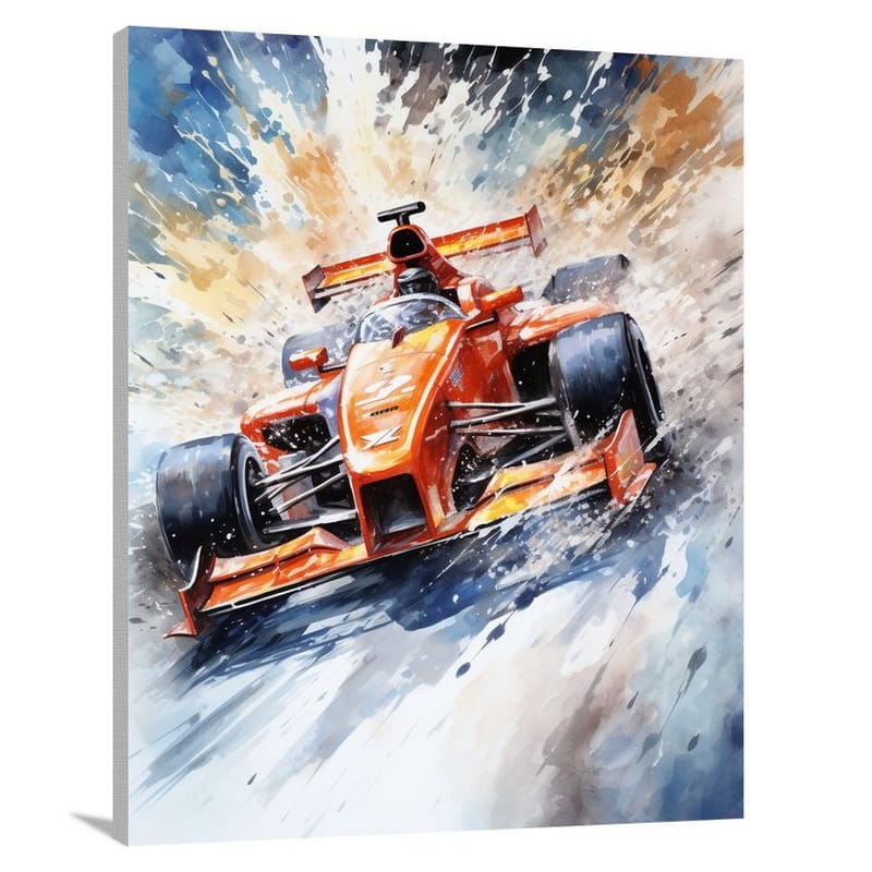 Velocity Unleashed: Auto Racing Symphony - Canvas Print