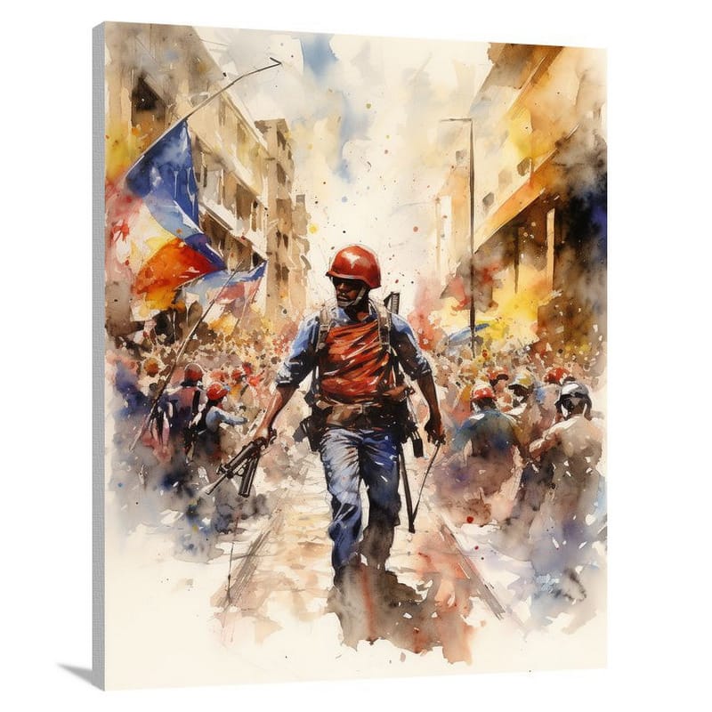 Venezuela's Resilient Spirit - Watercolor - Canvas Print