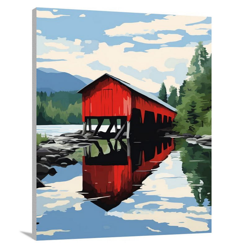 Vermont Harmony - Minimalist - Canvas Print