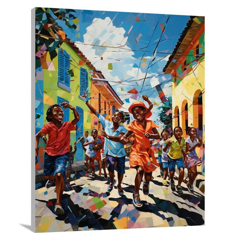 Vibrant Rhythms: Dominican Republic - Pop Art - Canvas Print
