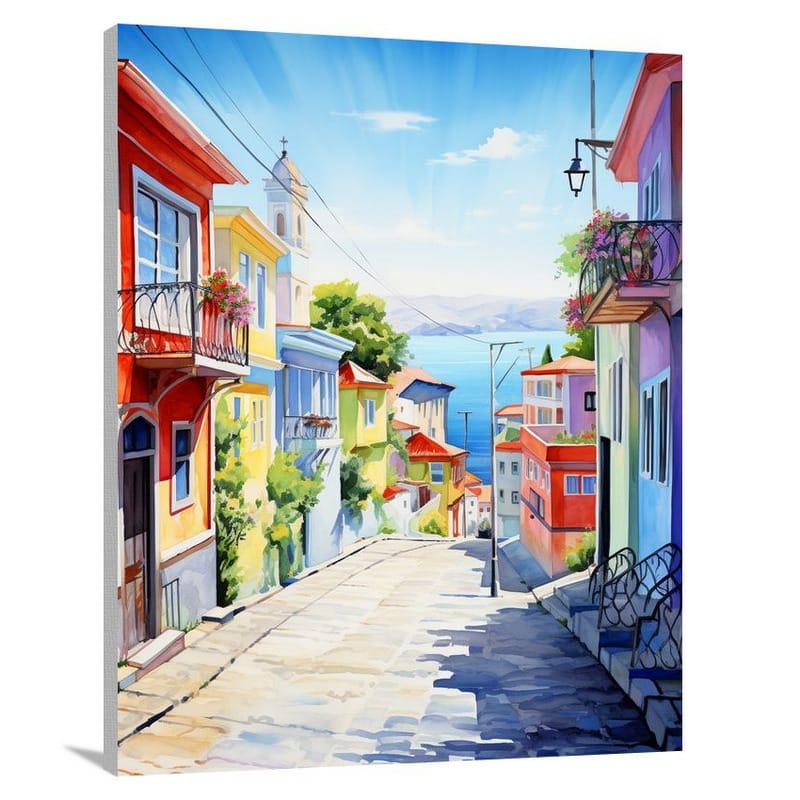 Vibrant Streets of Chile - Canvas Print