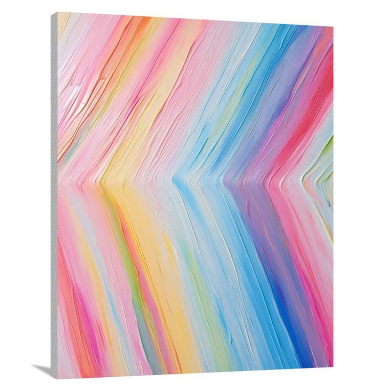 Vibrant Stripes - Impressionist - Canvas Print