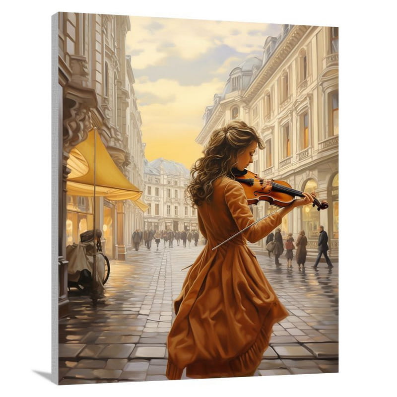 Vienna's Melodic Echoes - Canvas Print