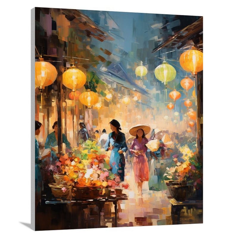 Vietnam's Lantern Parade - Canvas Print