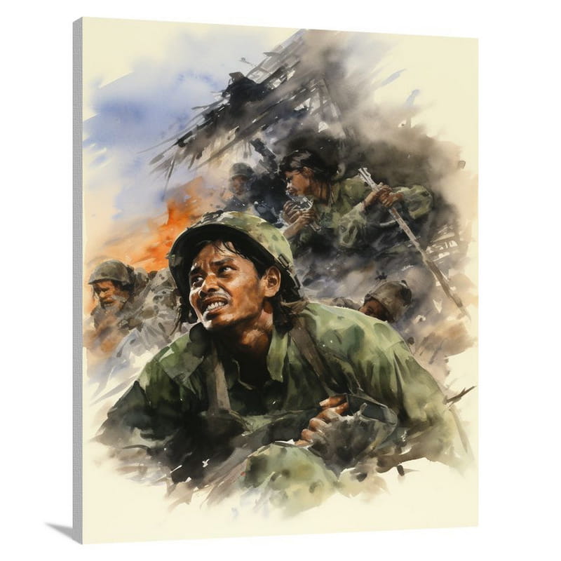 Vietnam's Resilient Warriors - Canvas Print