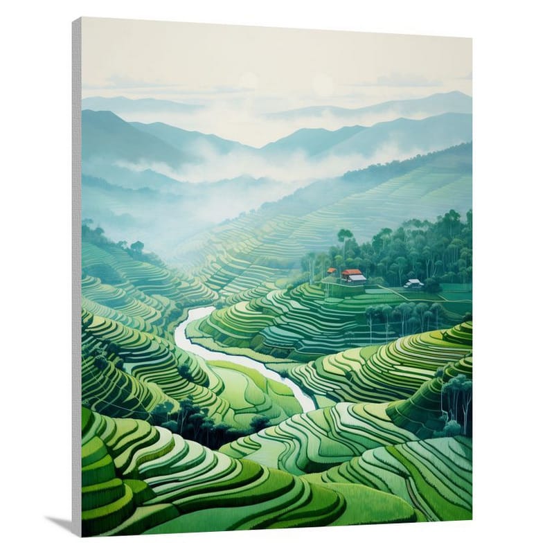 Vietnam's Serene Harmony: - Canvas Print