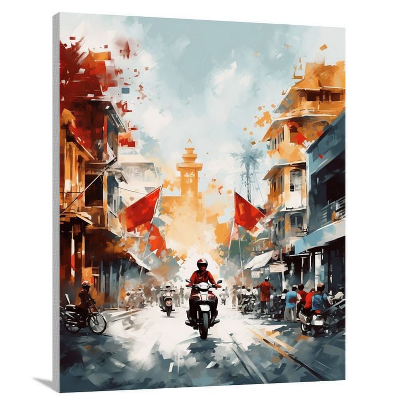 Vietnam's Vibrant Streets - Canvas Print