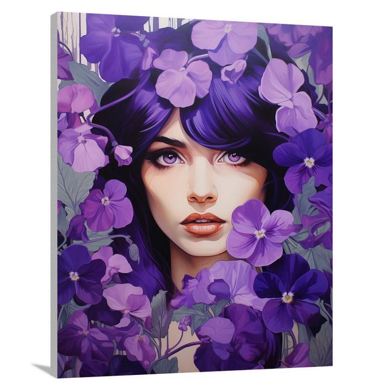 Violet Reverie - Pop Art - Canvas Print