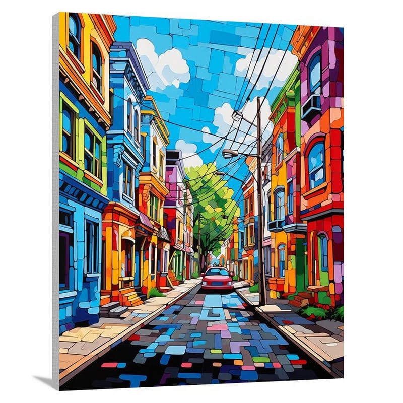 Virginia Streets: Alive with Colors - Canvas Print