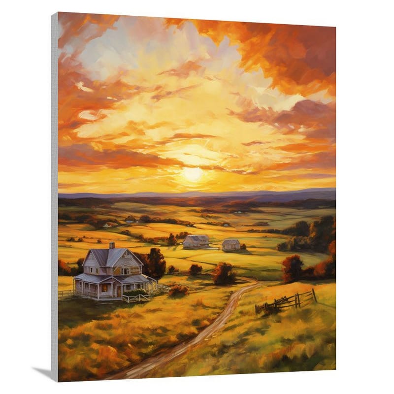 Virginia Sunset - Impressionist - Canvas Print