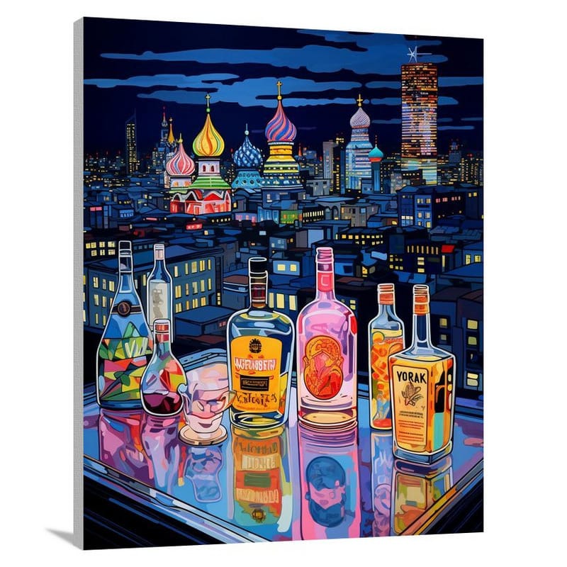 Vodka Nights - Pop Art - Canvas Print